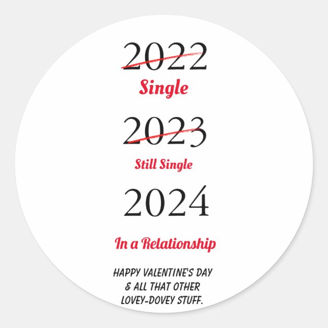 Adesivo Cartão de Dia dos Namorados Divertido (Frente)