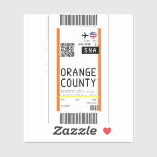 Adesivo Cartão de embarque para a Papai noel Ana (SNA)