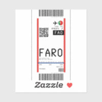 Cartão de embarque para Faro (FAO)