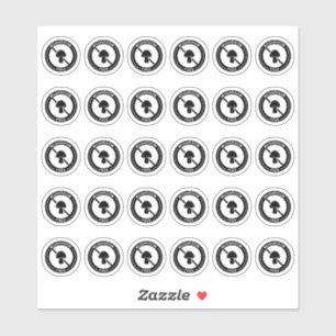 Adesivo Cartão de Mesa de Casamento sem Cogumelo Mini Aler