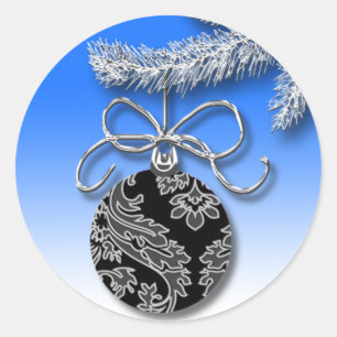 Adesivo Cartão de Natal para Ornamento de Árvore Feriada