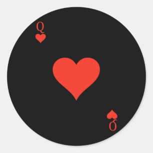 Adesivo Cartão de Reprodução da Rainha dos Corações