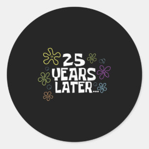 Adesivo Cartão Meme 25 Anos Depois, 25º Aniversário, Anive