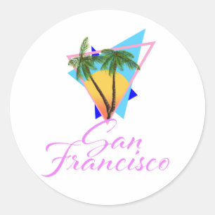 Adesivo Cartão-postal de San Francisco 80s