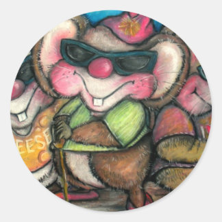 Adesivo Cartão Rhymetime para ratos cegos