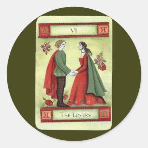 Adesivo Cartão tarot "Os Amantes"