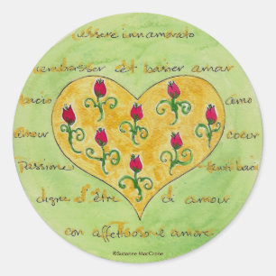 Adesivo Cartas de Amor e Compartimentos de Rosa