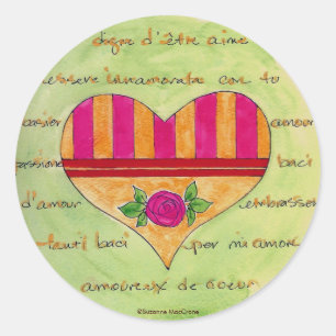 Adesivo Cartas de amor e Rosa