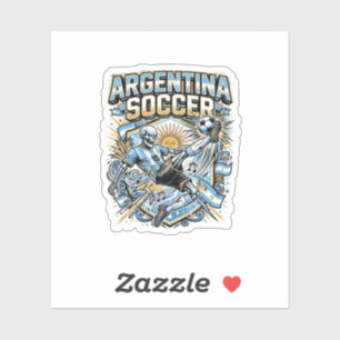Adesivo Cartaz das Nações do Atacante Esqueleto de Futebol