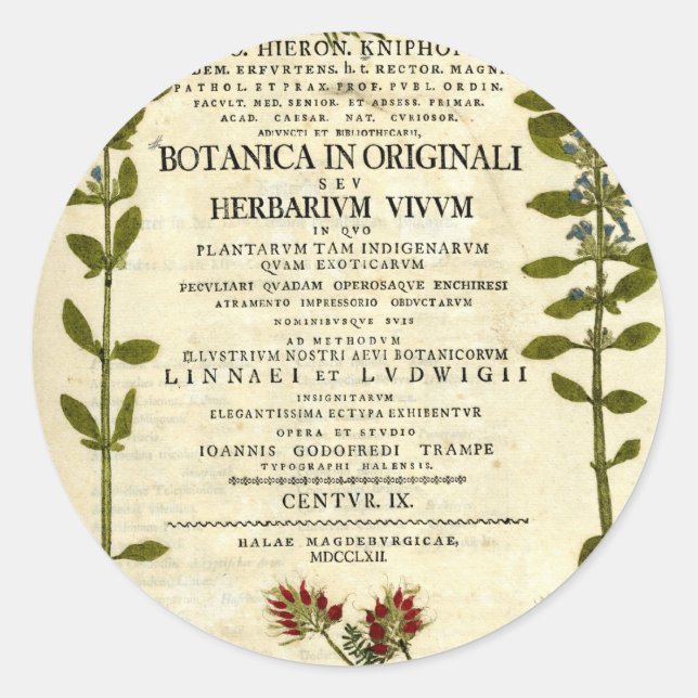 Adesivo Cartaz de Botão Antiquado (Frente)