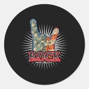 Adesivo Cartaz de concerto de banda de rock vintage dos EU