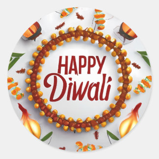 Adesivo Cartaz de Diwali para presentes
