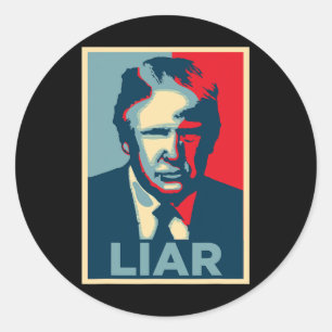 Adesivo Cartaz de Esperança Anti Trump Obama Mentiroso