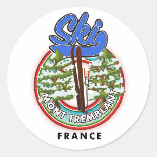 Adesivo Cartaz de viagem de esqui Mont Tremblant França