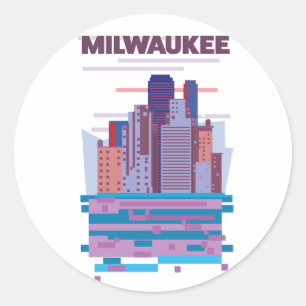 Adesivo Cartaz de viagem de Milwaukee