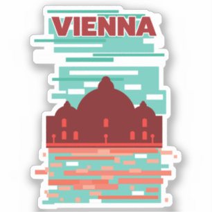 Adesivo Cartaz de viagem de Viena