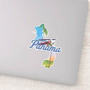 Adesivo cartaz de viagem do Panamá