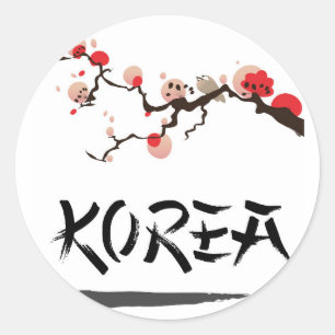Adesivo Cartaz de viagem vintage Korea Ink.
