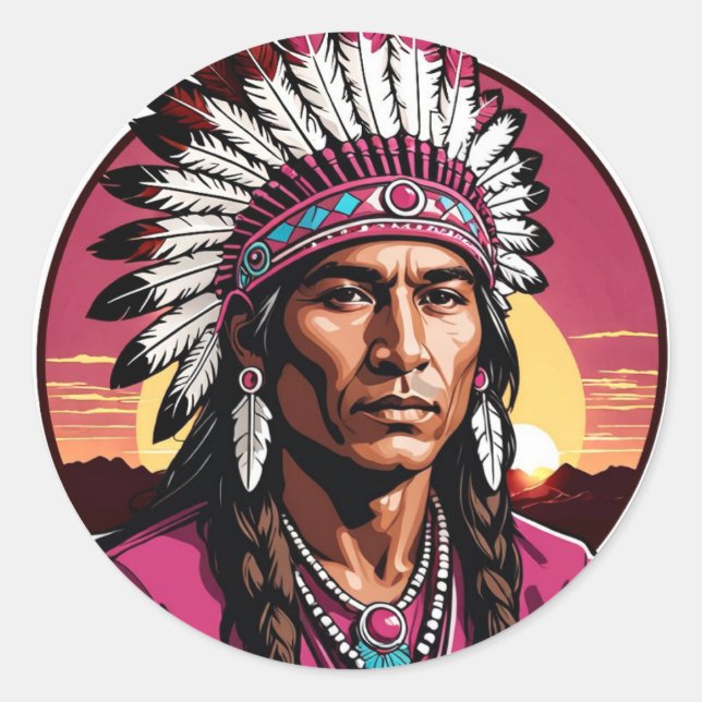 Adesivo Cartaz dos índios Osage (Frente)