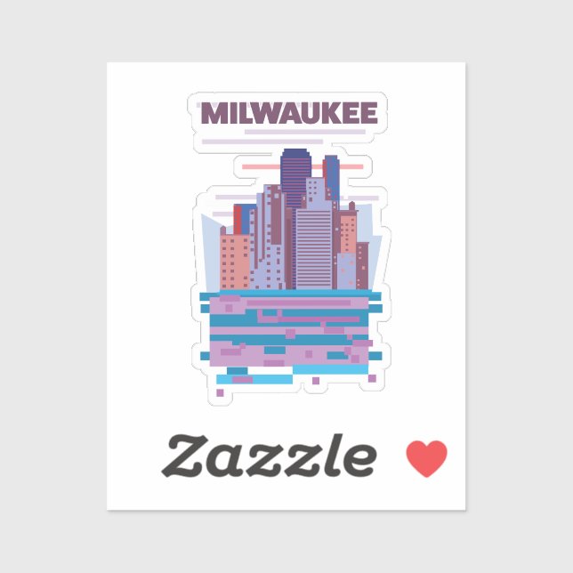 Adesivo Cartaz Milwaukee Travel (Folha)