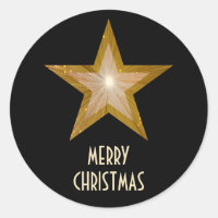 Cartaz redondo "Feliz Natal" da Estrela Dourada pr