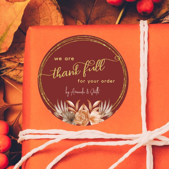 Adesivo Cartazes comerciais de ação de graças para cliente (Criador carregado)