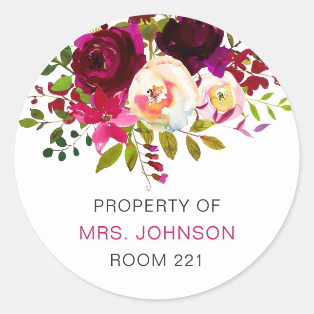 Adesivo Cartazes da biblioteca de salas de aula de Profess (Frente)