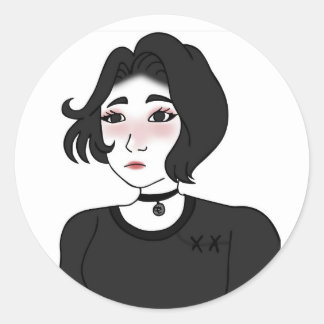 Adesivo Cartazes da menina Doomer