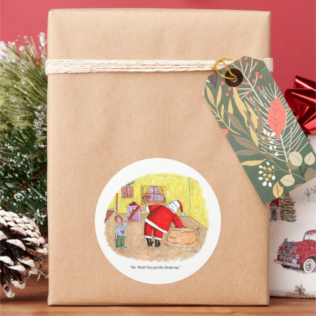 Adesivo Cartazes redondos de brinquedos baratos (Feriado)