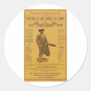 Adesivo Cartel para la despedida del torero - Sevilha