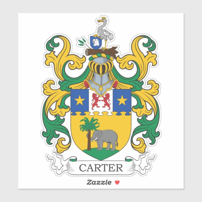 Adesivo Carter Casaco of Arms (Folha)