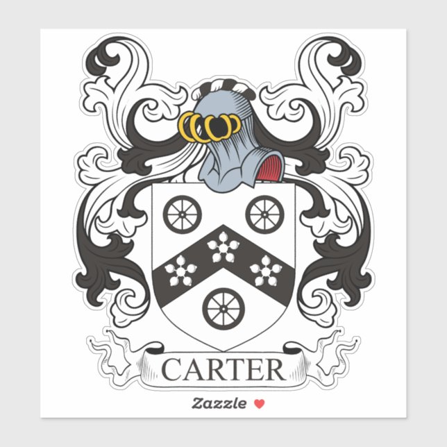 Adesivo Carter Family Crest (Folha)
