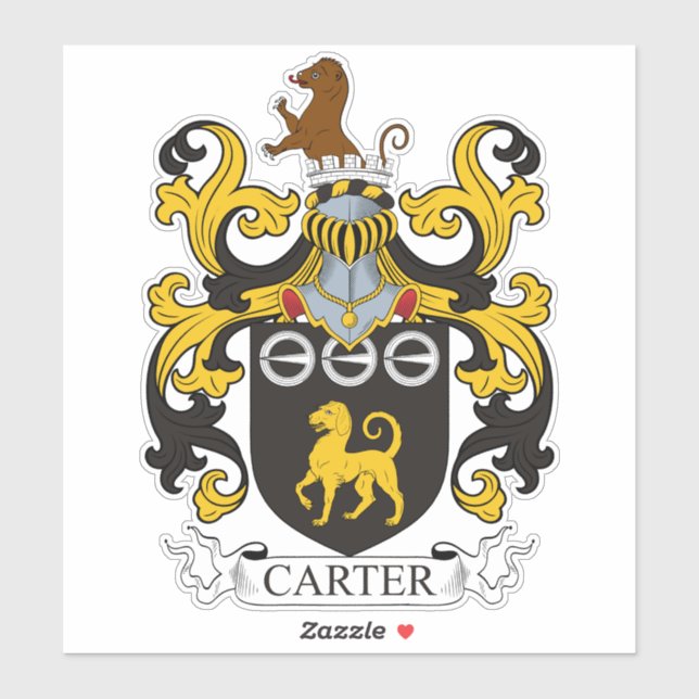 Adesivo Carter Family Crest (Folha)
