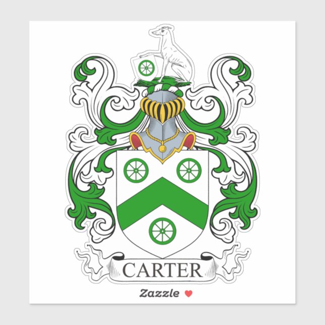 Adesivo Carter Family Crest (Folha)