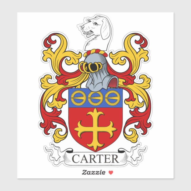 Adesivo Carter Family Crest (Folha)
