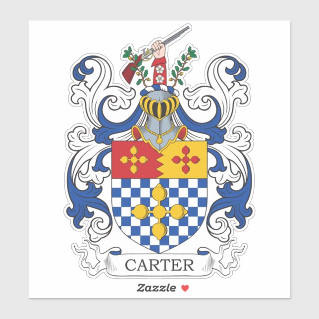 Adesivo Carter Family Crest (Folha)