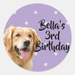 Adesivo Cartões de adoração de aniversário para animais de