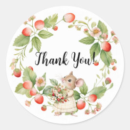 Adesivo Cartões de agradecimentos de Chá de fraldas do rat