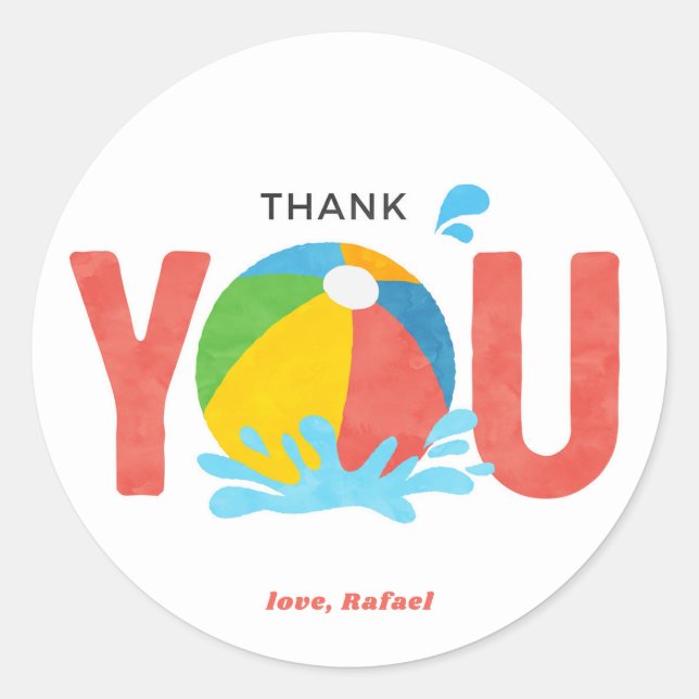 Adesivo Cartões de agradecimentos de Garota de Aniversário (Frente)