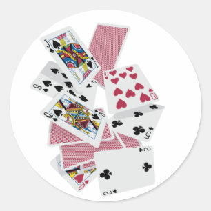 Adesivo Cartões de jogo - jogo a ganhar - encantos