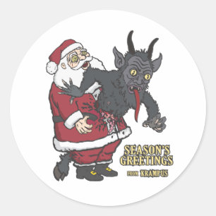 Adesivo Cartões de natal de Krampus (e Papais noeis)