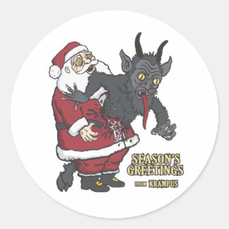 Adesivo Cartões de natal de Krampus (e Papais noeis)