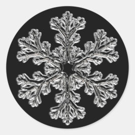 Adesivo Cartões de natal Silver Snowflake