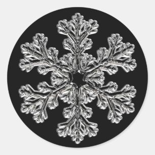 Adesivo Cartões de natal Silver Snowflake