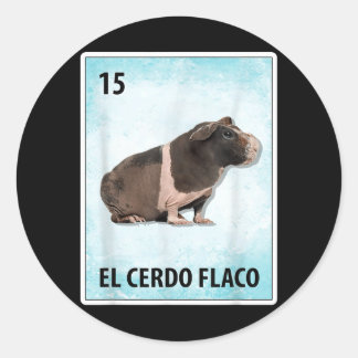 Adesivo Cartões de Porco Magro Mexicano El Cerdo Flaco