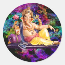 Cartões de saudação Ganesha, Autocolantes, Cartões
