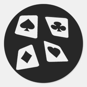 Adesivo Cartões loucos - B&W