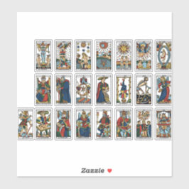 Adesivo Cartões Vintage Tarot