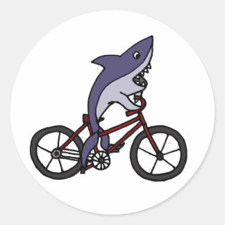 Adesivo Cartografia da Bicicleta de Circulação de Tubarões