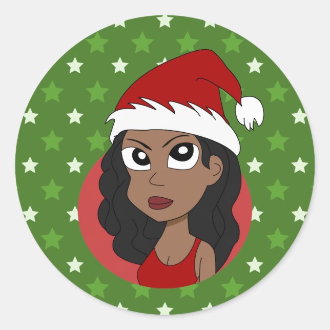 Adesivo Cartografia da menina de Natal (Frente)